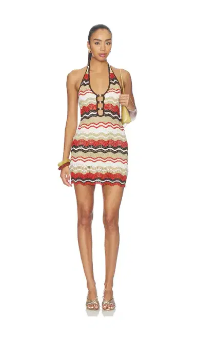 Runaway The Label Vernanza Halter Knit Mini Dress | Thumbnail 1 Runaway The Label Vernanza Halter Knit Mini Dress | Thumbnail 1