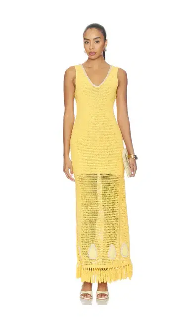The Wolf Gang Naia Crochet Maxi Dress | Thumbnail 1 The Wolf Gang Naia Crochet Maxi Dress | Thumbnail 1
