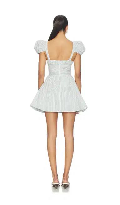 For Love & Lemons Saltwater Striped Linen Puff Sleeve Mini Dress | Thumbnail 3 For Love & Lemons Saltwater Striped Linen Puff Sleeve Mini Dress | Thumbnail 3