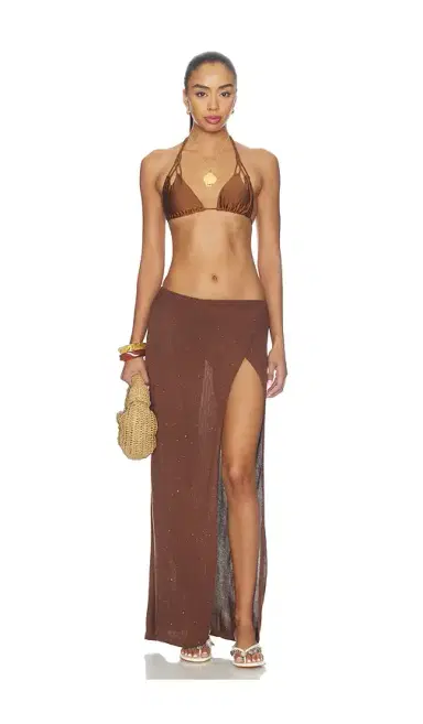 Runaway The Label Kiva High Side Slit Maxi Skirt | Thumbnail 5
