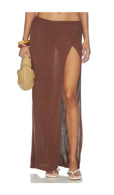 Runaway The Label Kiva High Side Slit Maxi Skirt | Thumbnail 1