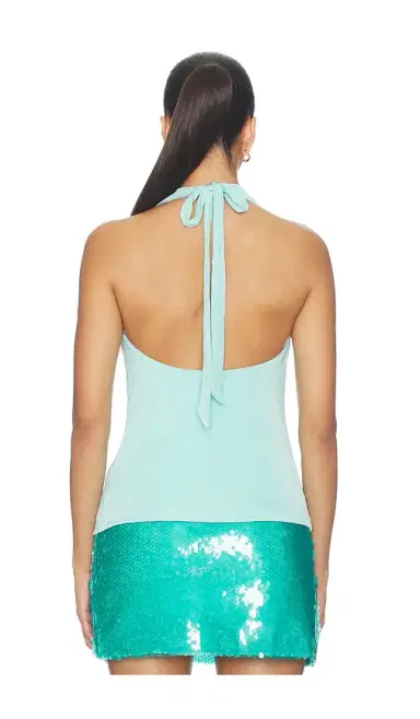Runaway The Label Athena Halter Deep Plunge Cowl Top | Thumbnail 3 Runaway The Label Athena Halter Deep Plunge Cowl Top | Thumbnail 3