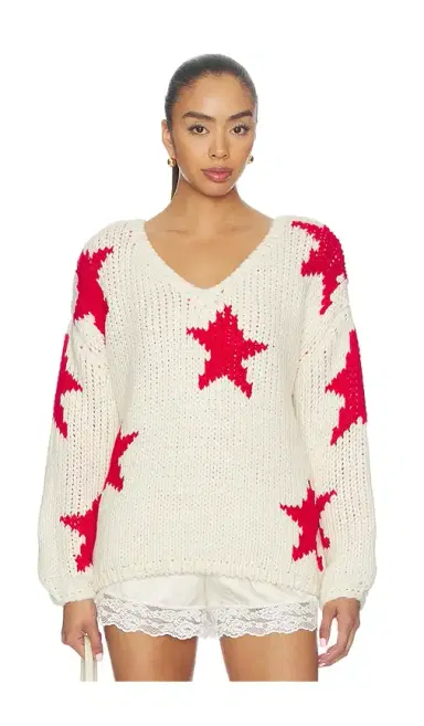 MORE TO COME Amyra V Neck Sweater | Thumbnail 1