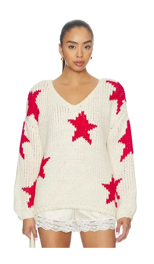 MORE TO COME Amyra V Neck Sweater