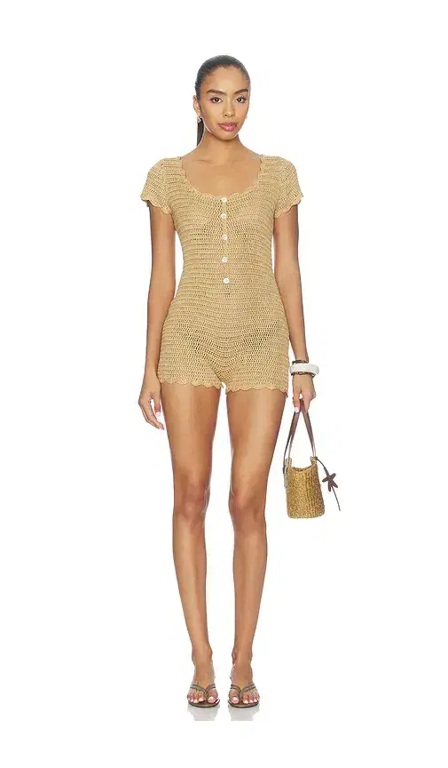 MORE TO COME Michelle Crochet Romper