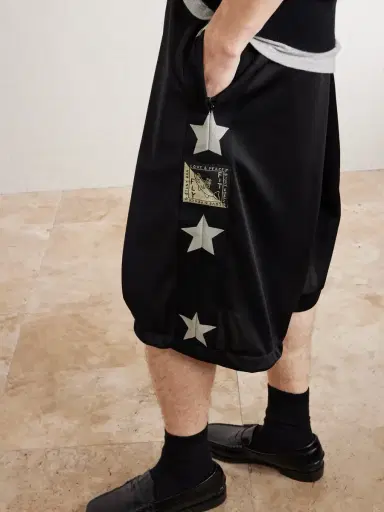 KAPITAL Kome-Kome Straight-Leg Satin-Jersey Shorts - Men | Thumbnail 5