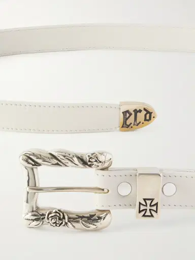 Enfants Riches Déprimés 2cm Logo-Engraved Leather Belt - Men | Thumbnail 3 Enfants Riches Déprimés 2cm Logo-Engraved Leather Belt - Men | Thumbnail 3