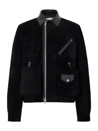 Sacai Leather-Trimmed Suede Jacket - Men | Thumbnail 1 Sacai Leather-Trimmed Suede Jacket - Men | Thumbnail 1