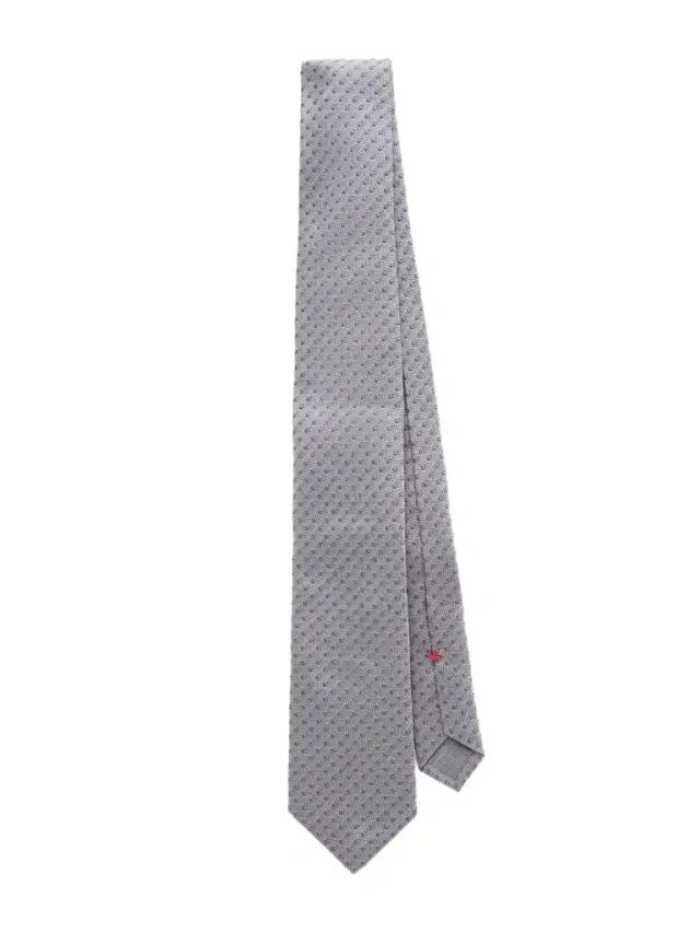 Brunello Cucinelli 8cm Polk-Dot Silk-Jacquard Tie - Men