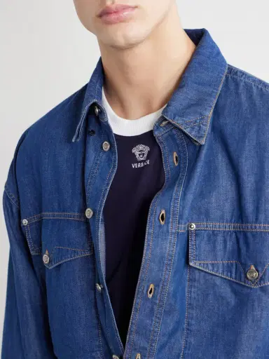 Versace Denim Shirt - Men | Thumbnail 6 Versace Denim Shirt - Men | Thumbnail 6