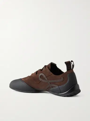Loewe Grip Logo-Appliquéd Trimmed-Suede Sneakers - Men | Thumbnail 4 Loewe Grip Logo-Appliquéd Trimmed-Suede Sneakers - Men | Thumbnail 4