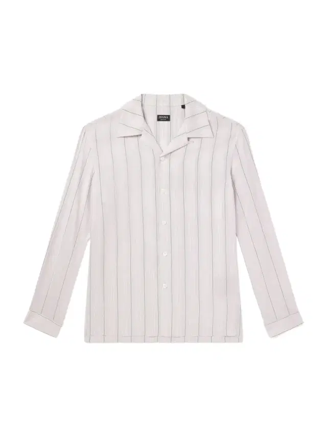Zegna Striped Camp-Collar Silk Shirt - Men