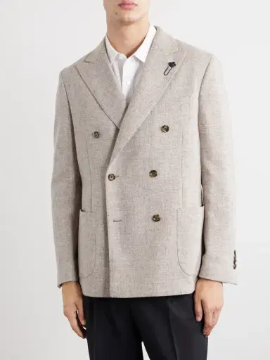 Lardini Wool Canvas Blazer - Men | Thumbnail 3