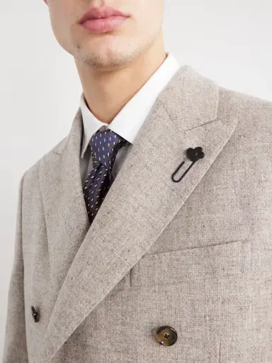 Lardini Wool Canvas Blazer - Men | Thumbnail 5