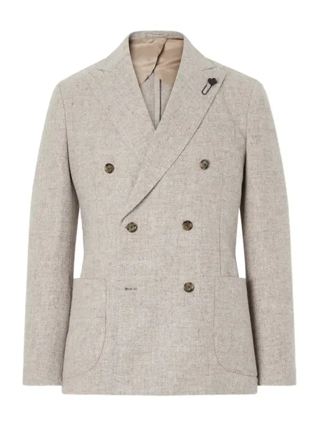 Lardini Wool Canvas Blazer - Men
