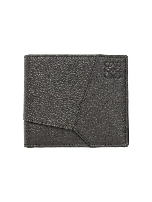 Loewe Puzzle Edge Panelled Full-Grain Leather Bifold Wallet - Men