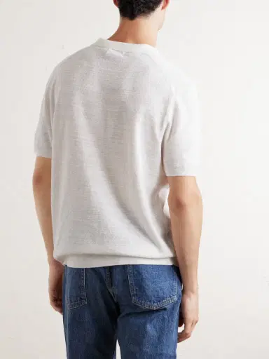 Polo Ralph Lauren Logo-Embroidered Cotton and Linen-Blend Polo Shirt - Men | Thumbnail 4 Polo Ralph Lauren Logo-Embroidered Cotton and Linen-Blend Polo Shirt - Men | Thumbnail 4