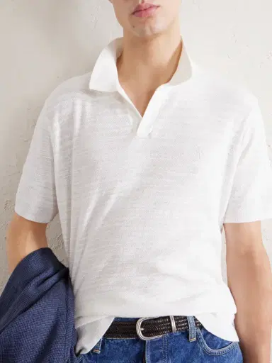 Polo Ralph Lauren Logo-Embroidered Cotton and Linen-Blend Polo Shirt - Men | Thumbnail 5 Polo Ralph Lauren Logo-Embroidered Cotton and Linen-Blend Polo Shirt - Men | Thumbnail 5
