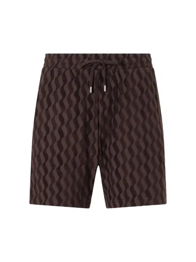 Frescobol Carioca Augusto Cotton and Linen-Blend Jacquard Terry Shorts - Men