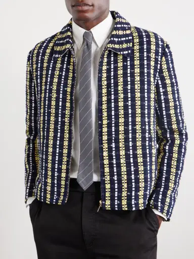 Thom Browne Striped 8cm Wool Neck Tie - Men | Thumbnail 2