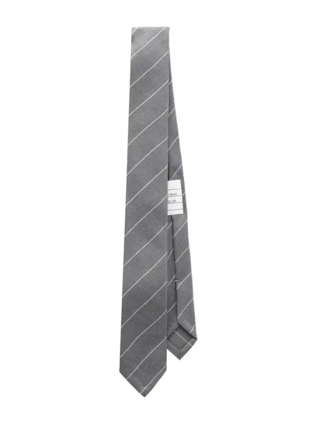 Thom Browne Striped 8cm Wool Neck Tie - Men