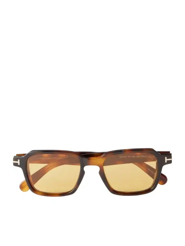 Tom Ford Ezra-02 Square-Frame Tortoiseshell Acetate Sunglasses - Men