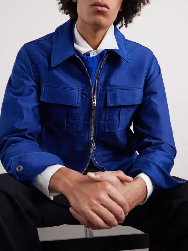 Tom Ford Slim-Fit Cotton-Satin Blouson Jacket - Men | Thumbnail 5 Tom Ford Slim-Fit Cotton-Satin Blouson Jacket - Men | Thumbnail 5