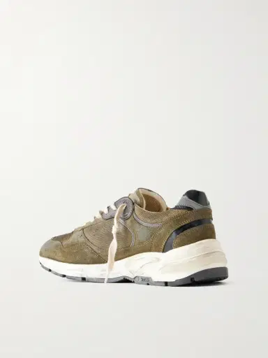 Golden Goose Running Dad Suede-Trimmed Mesh Sneakers - Men | Thumbnail 4