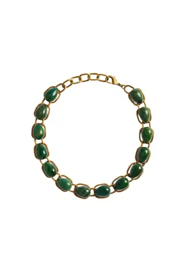 Khaite Cyclone Chain Necklace In Antique Gold With | Thumbnail 1 Khaite Cyclone Chain Necklace In Antique Gold With | Thumbnail 1