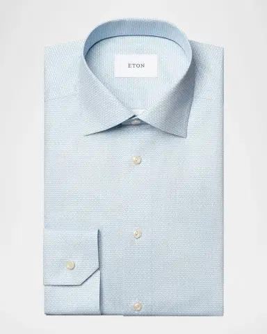Eton Men 's Signature Twill Contemporary-Fit Dress Shirt | Thumbnail 2