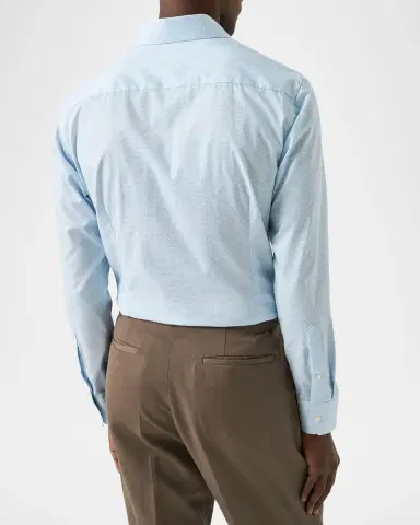 Eton Men 's Signature Twill Contemporary-Fit Dress Shirt | Thumbnail 3