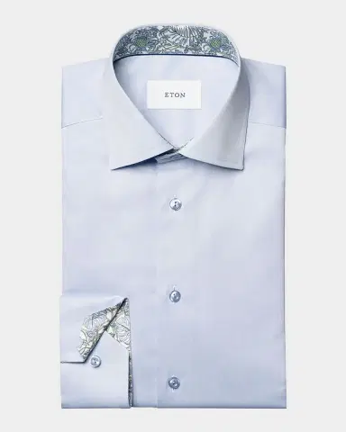 Eton Men 's Signature Twill Contemporary-Fit Dress Shirt | Thumbnail 2