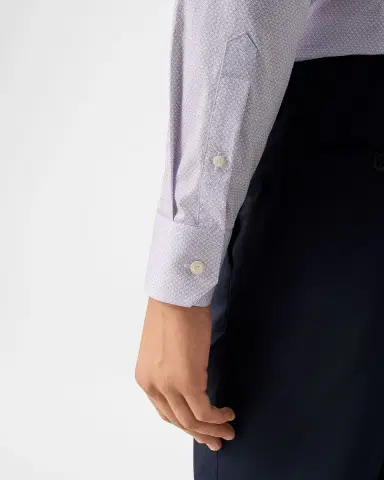Eton Men 's Micro-Floral Signature Twill Dress Shirt | Thumbnail 8