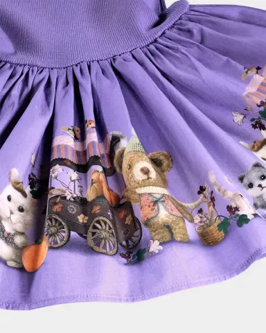 Molo Girl's Candi Long-Sleeve Cotton Dress, Size 6M-2 | Thumbnail 4