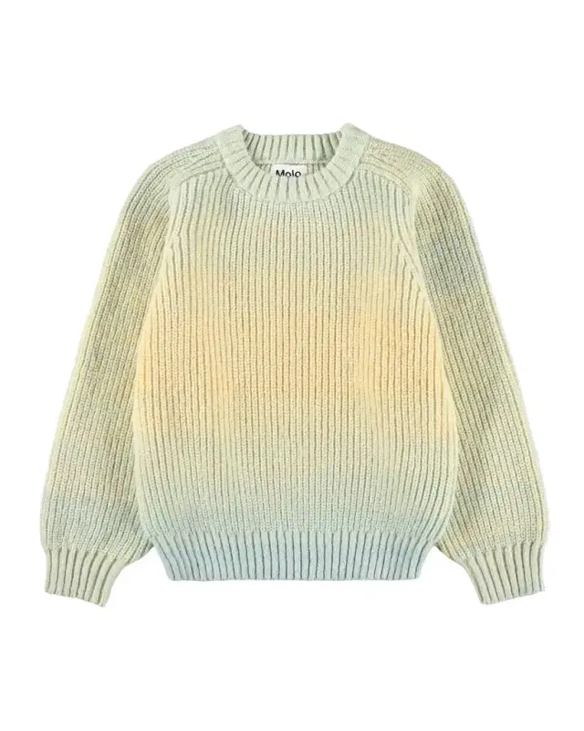 Molo Girl 's Bosse Multicolor Knit Crewneck Sweater, Size 3-6