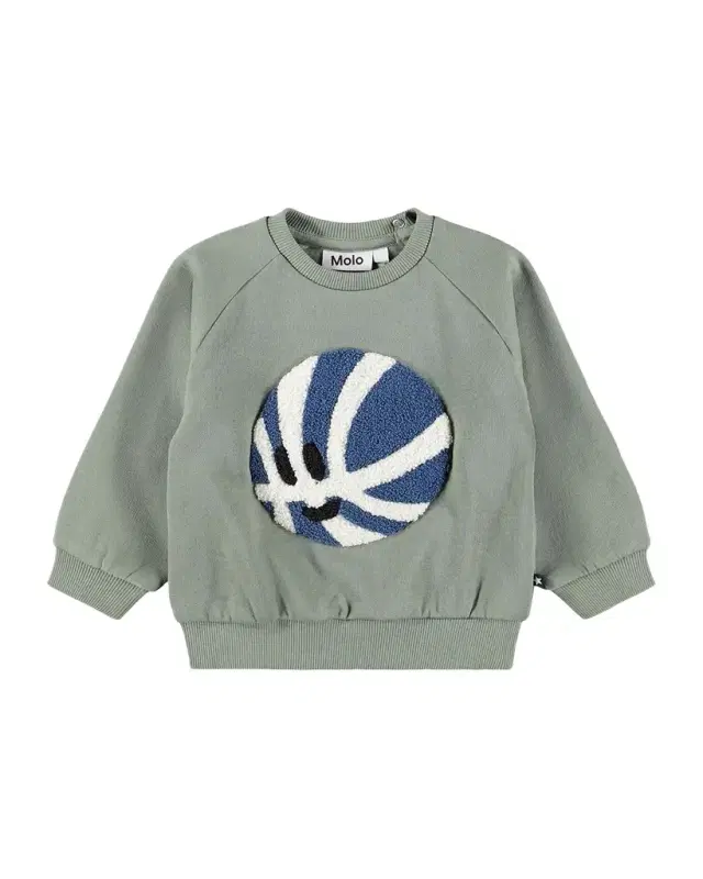 Molo Boy 's Disc White Noise Cotton Sweatshirt, Size 3M-2