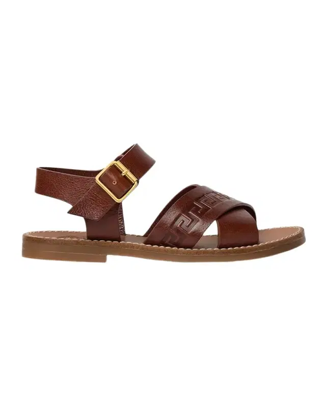 Versace Little Kid 's & Kid 's Leather Sandals