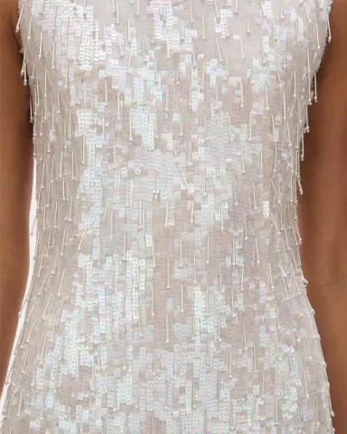 Rachel Gilbert Calypso Fringe Sequined Mini Dress | Thumbnail 5