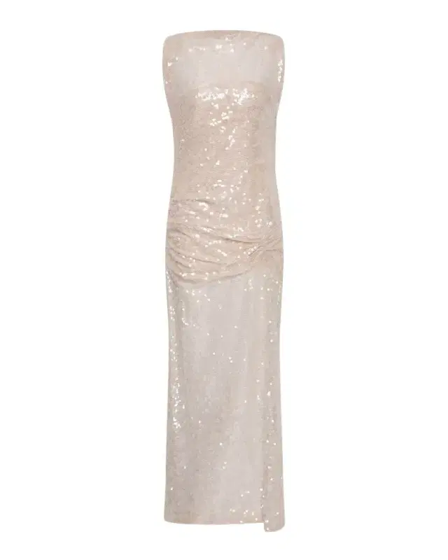 Rachel Gilbert Marlow Sleeveless Sheer Sequined Gown