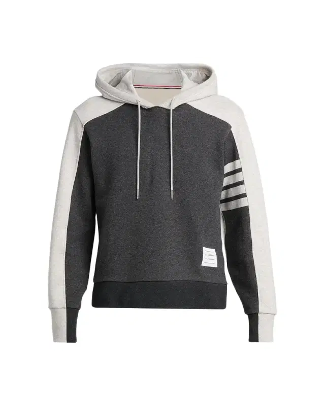 Thom Browne Men 's Engineered 4-Bar Colorblocked Loopback Cotton Hoodie
