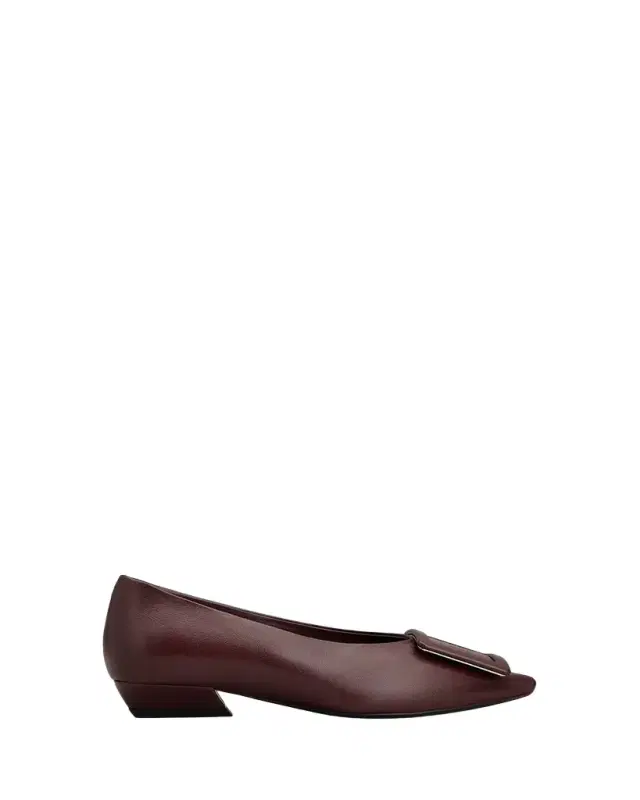 Roger Vivier Belle Vivier 25mm Leather Ballerina Flats