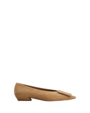 Roger Vivier Belle Vivier 25mm Suede Ballerina Flats | Thumbnail 1
