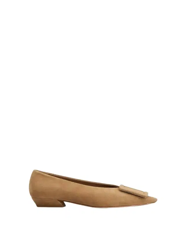 Roger Vivier Belle Vivier 25mm Suede Ballerina Flats