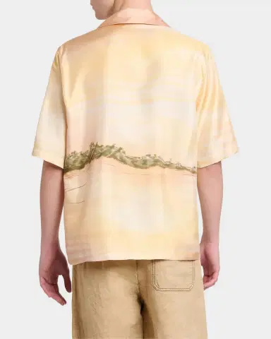 AMIRI Palms Printed Silk Camp Shirt | Thumbnail 3