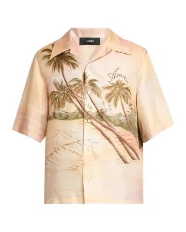 AMIRI Palms Printed Silk Camp Shirt | Thumbnail 1