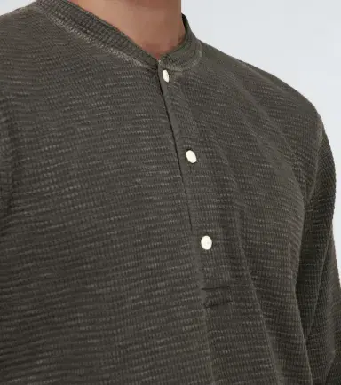 RRL Waffle-knit cotton Henley shirt | Thumbnail 2