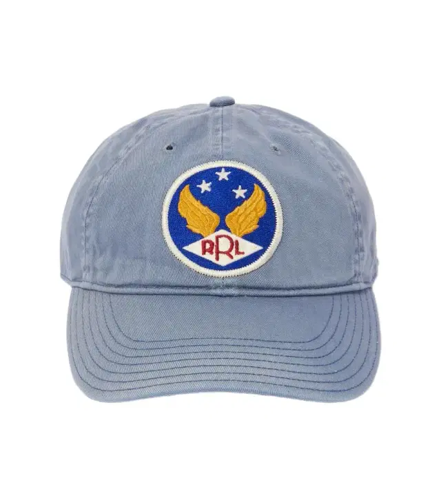 RRL Ball patched cotton baseball cap