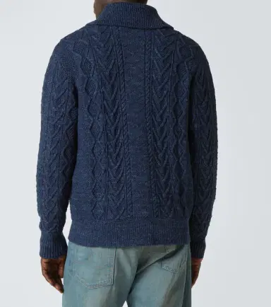 RRL Cable-knit cotton cardigan | Thumbnail 2