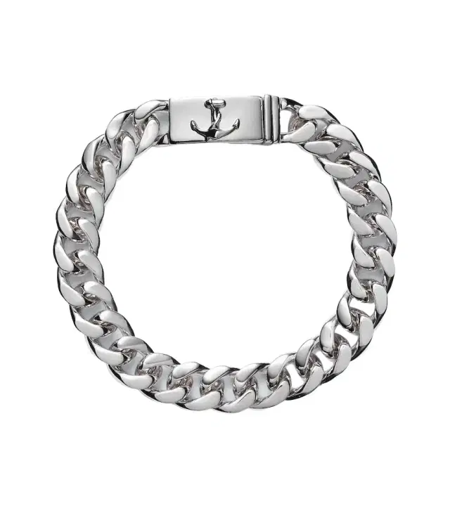 Mateo Anchor Lock sterling silver chain bracelet