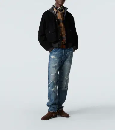 RRL Mason suede bomber jacket | Thumbnail 5